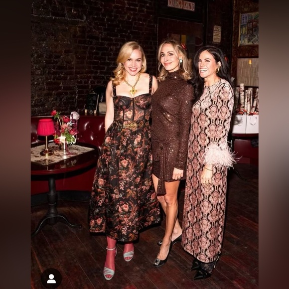 CARA CARA Pheobe Midi Dress In Pindell Black, NWOT, NEVER WORN, NO FLAWS. - Picture 9 of 10